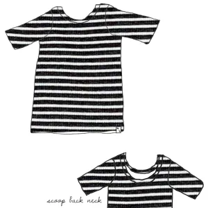 BR Basic Stripes RIB KNIT - Lil Joy Tee