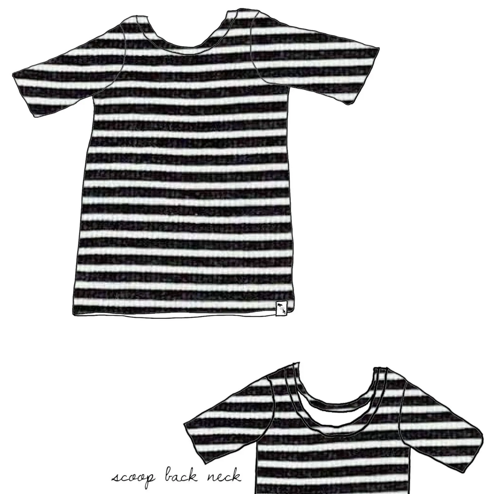 BR Basic Stripes RIB KNIT - Lil Joy Tee