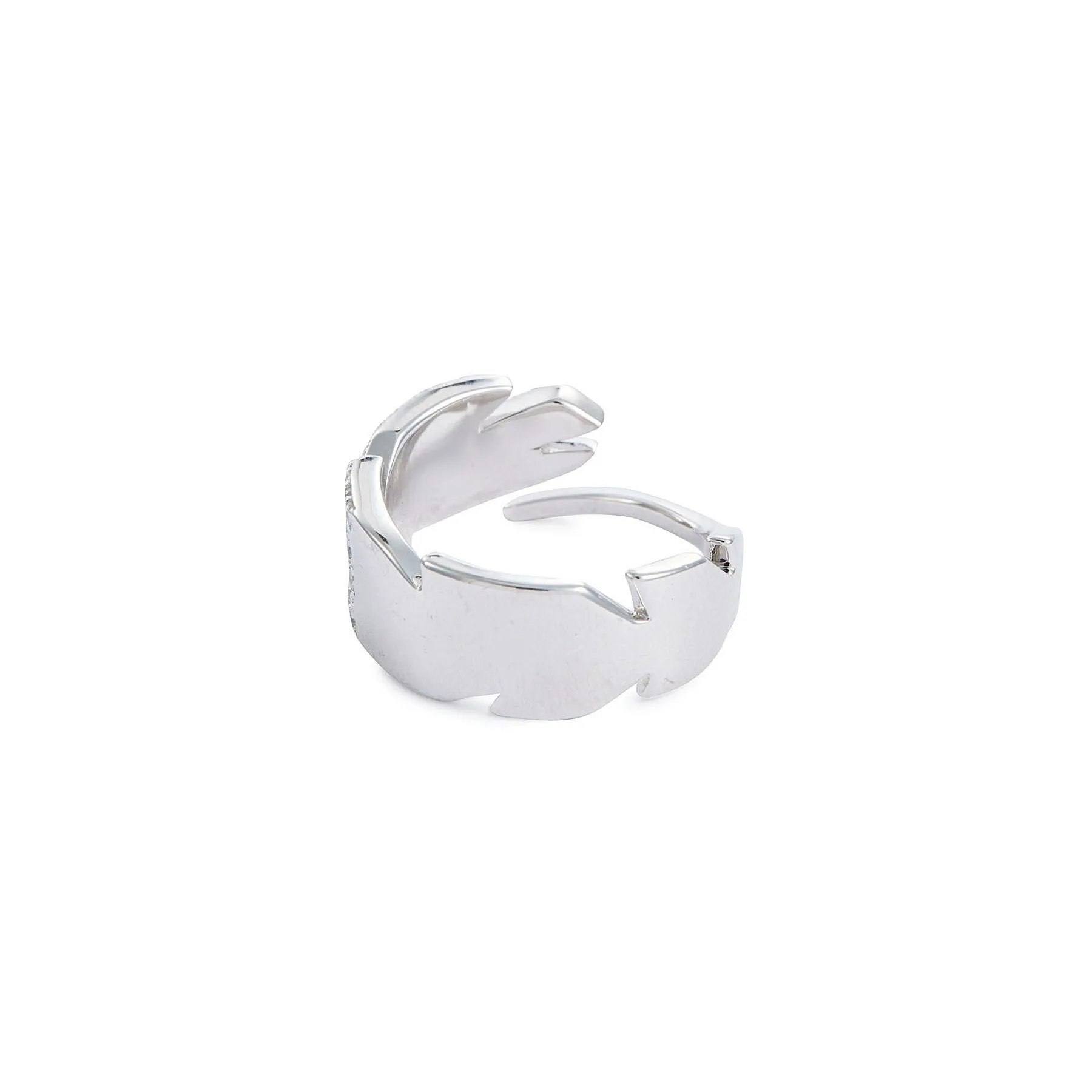 Bright Star Quill Silver Open Ring