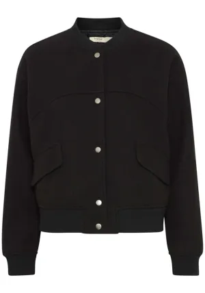 Button Up Short Jacket - Black