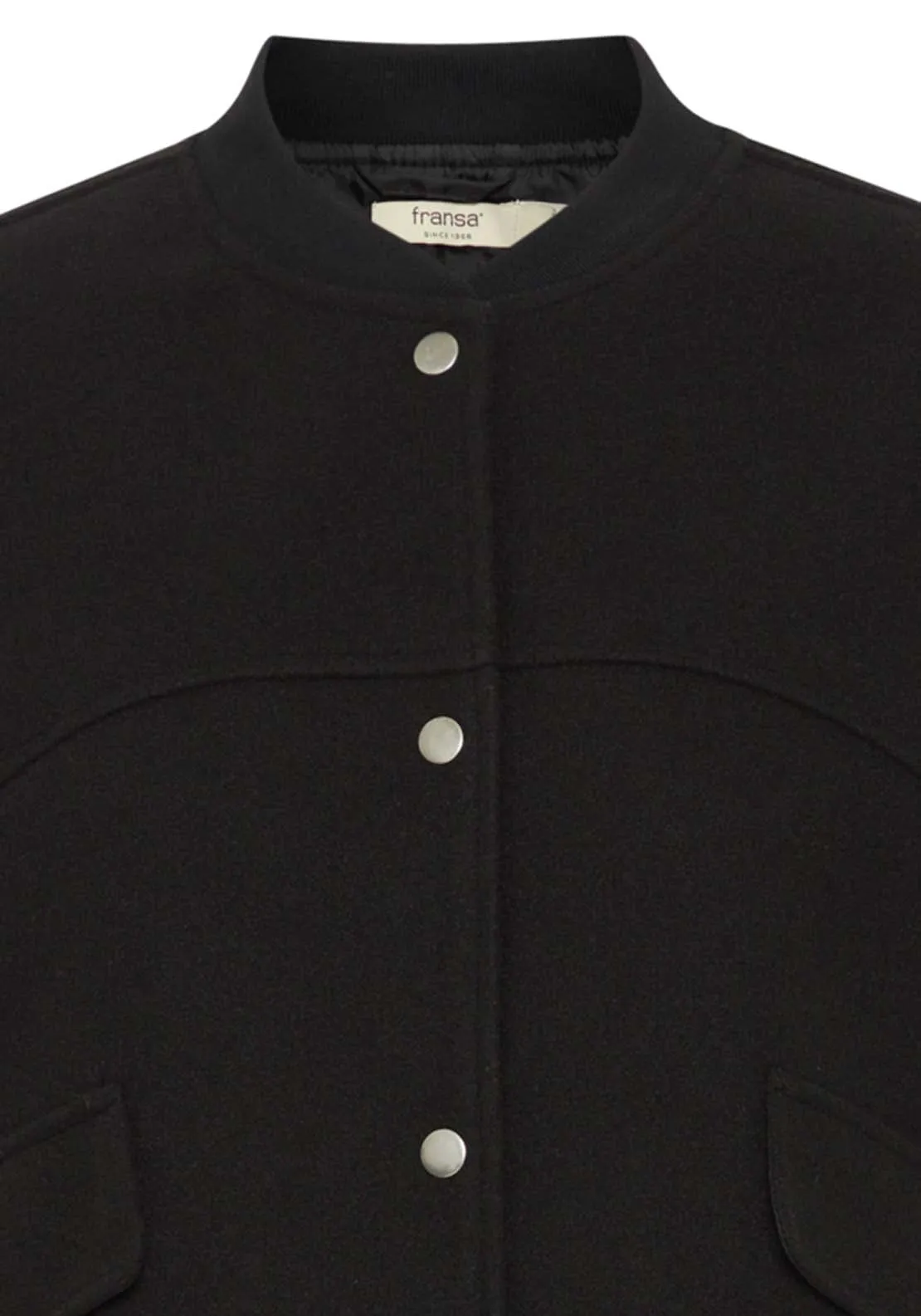 Button Up Short Jacket - Black