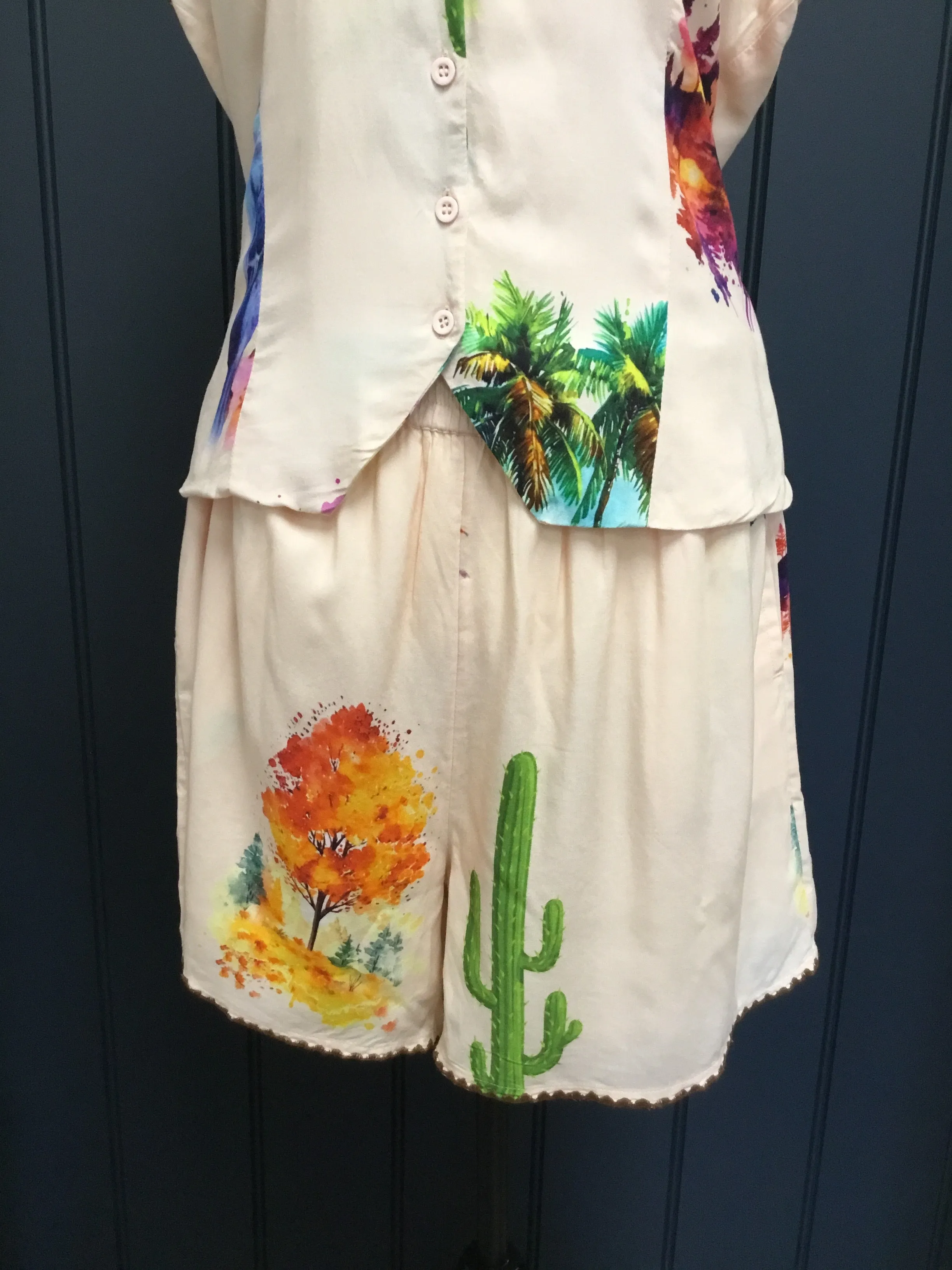 Cactus Bird Shorts