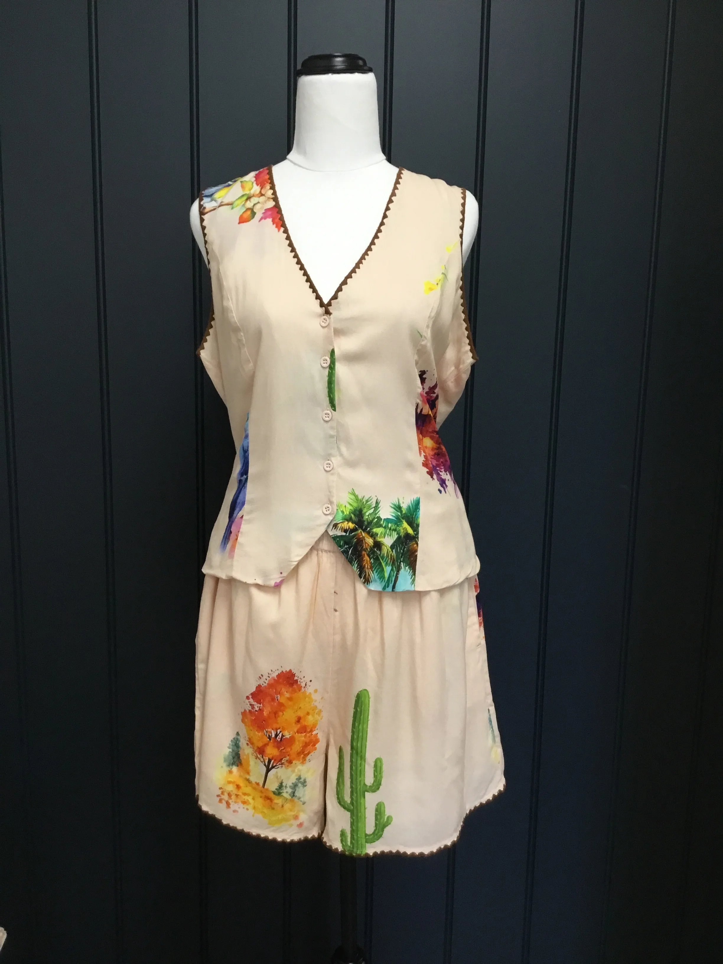 Cactus Bird Shorts