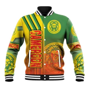 Cameroon Soccer Baseball Jacket Indomitable Lions Football - Road To Champion DT03