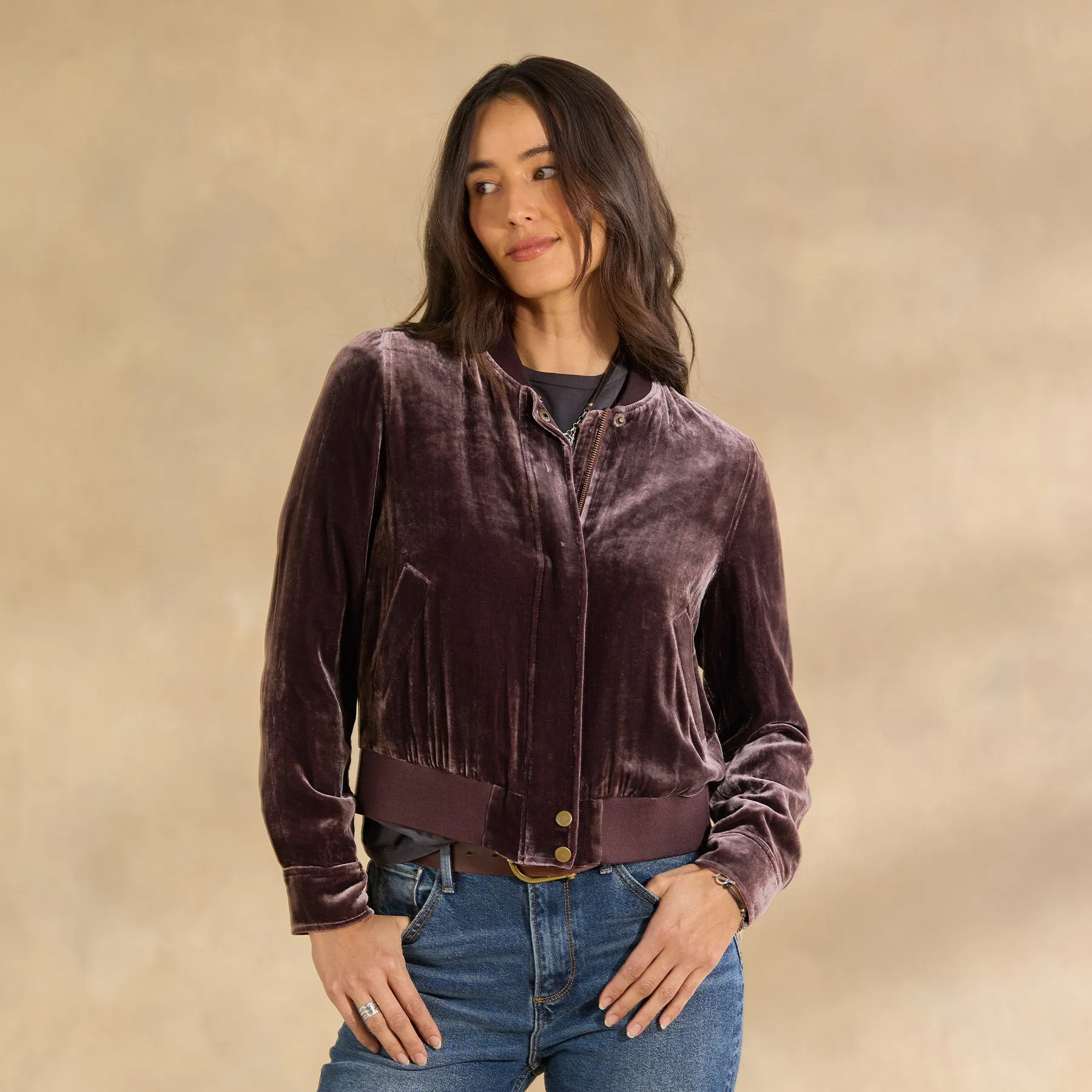 Carina Velvet Bomber