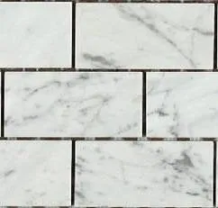 Carrara (Carrera) Bianco Polished 2x4" Mosaic Tile (SAMPLE)