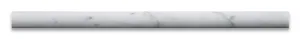 Carrara White Italian (Bianco Carrara) Marble 3/4 X 12 Bullnose Liner, Polished