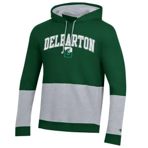 Champion Super Fan Stripe Hoodie - Dk Green/Grey