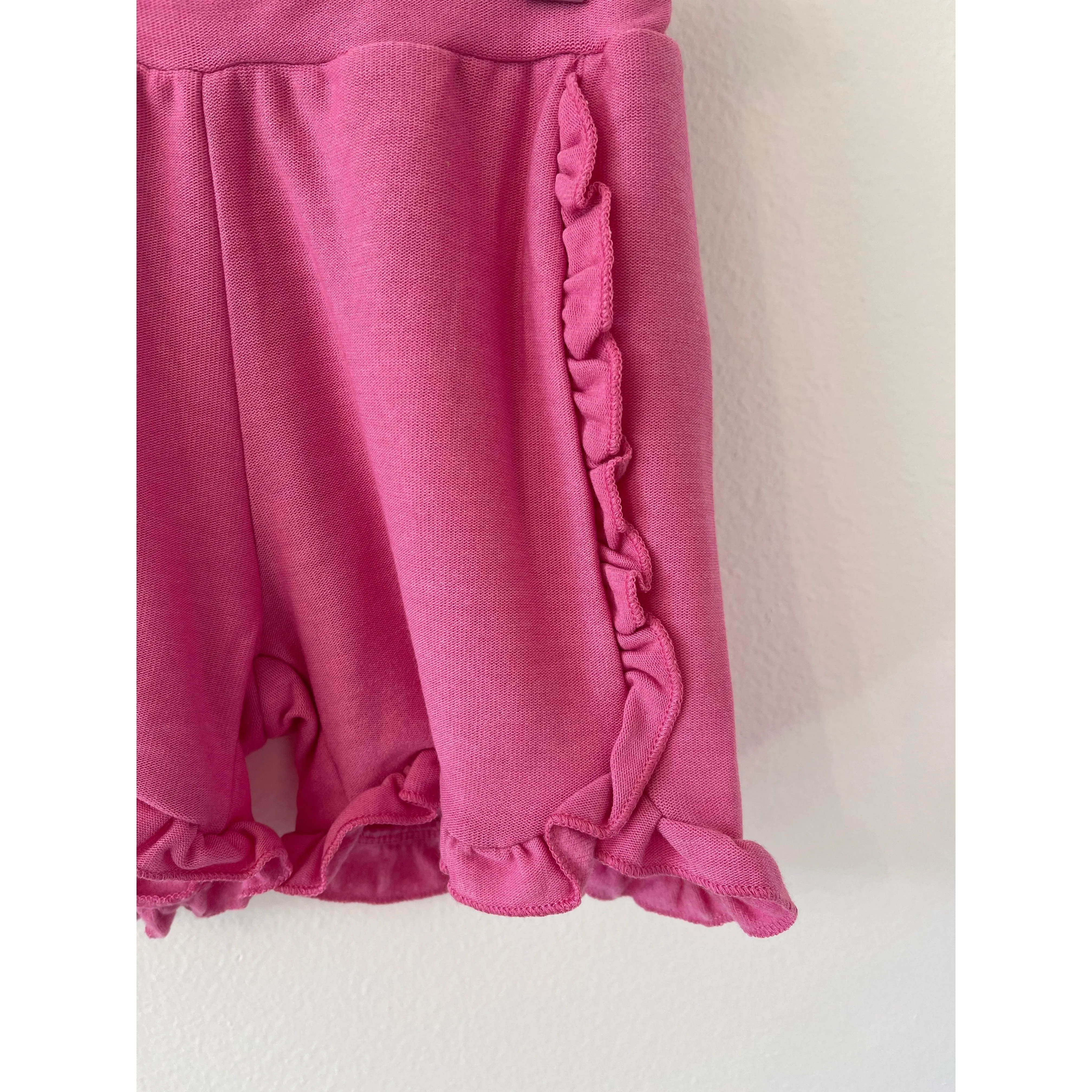 Chaser Girls Recycled Cozy Knit Ruffle Dolphin Shorts