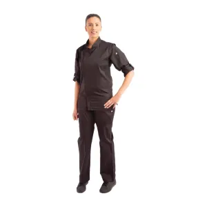 Chef Works Hartford Lightweight Unisex Chef Jacket Black Size 3XL