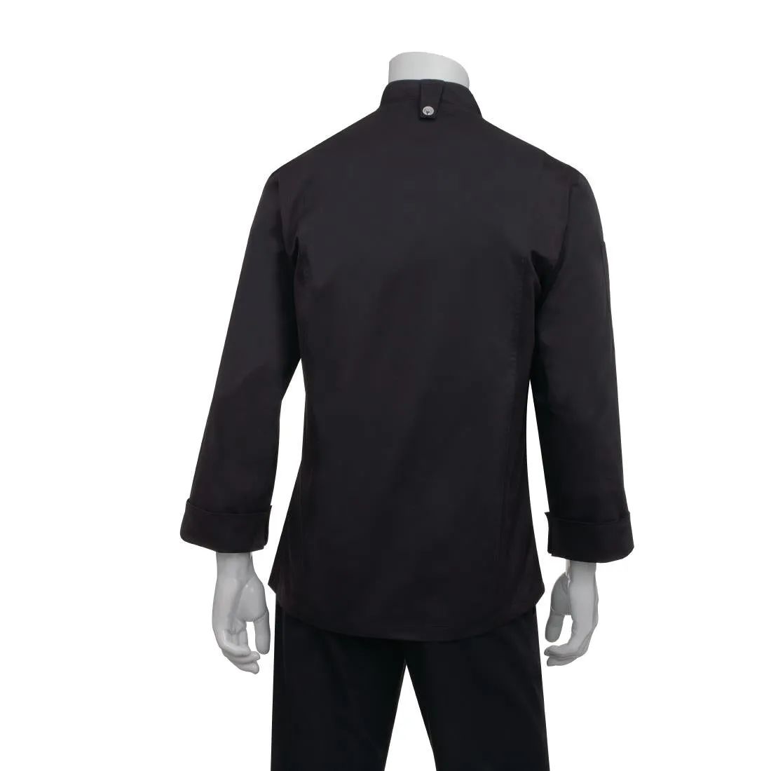 Chef Works Hartford Lightweight Unisex Chef Jacket Black Size 3XL