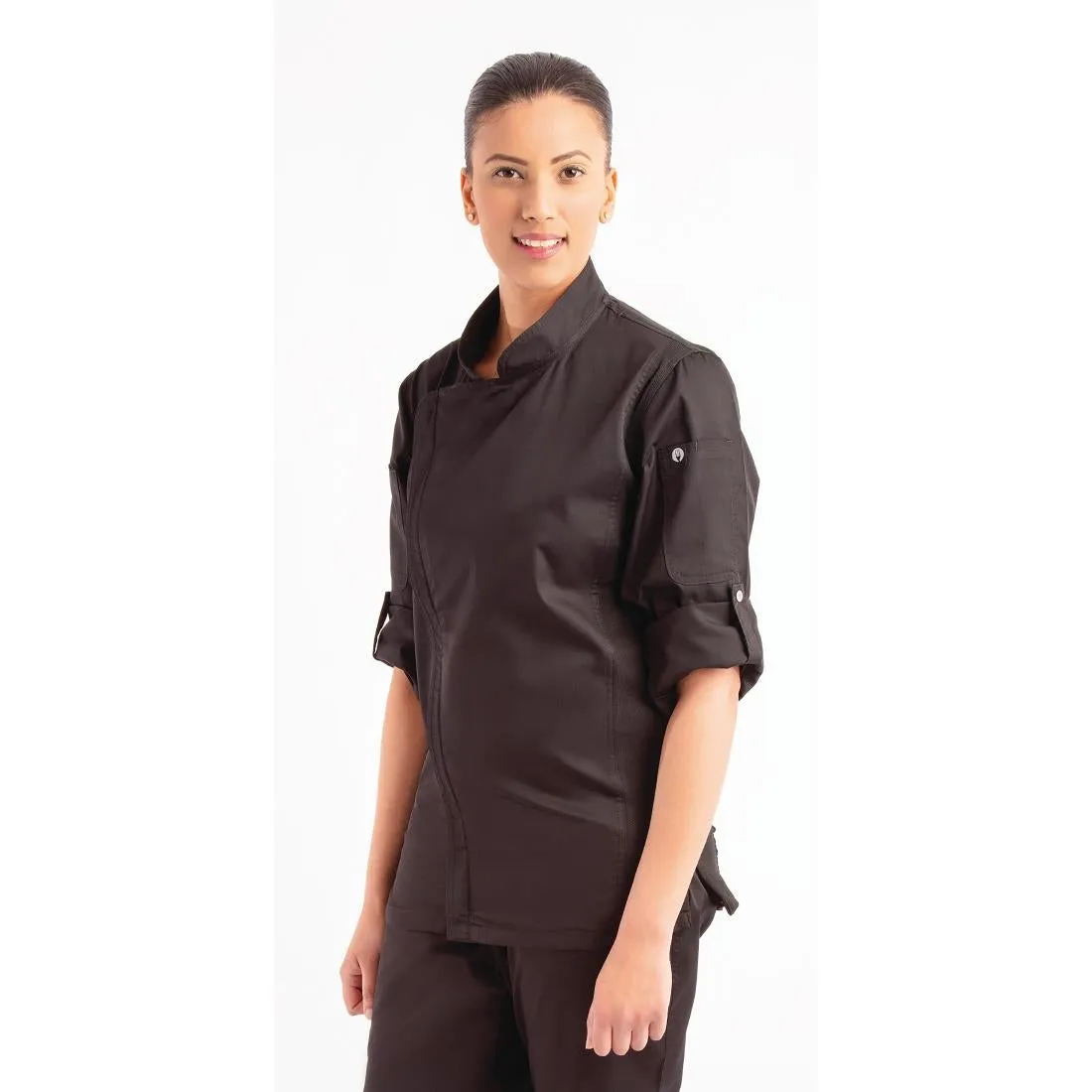 Chef Works Hartford Lightweight Unisex Chef Jacket Black Size 3XL