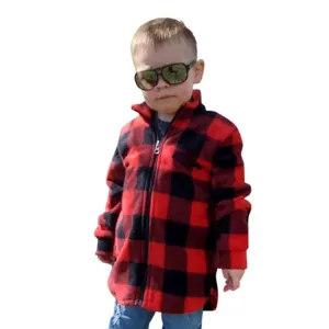 CHILD CAMP JACKET BUFFALO CHECK RED