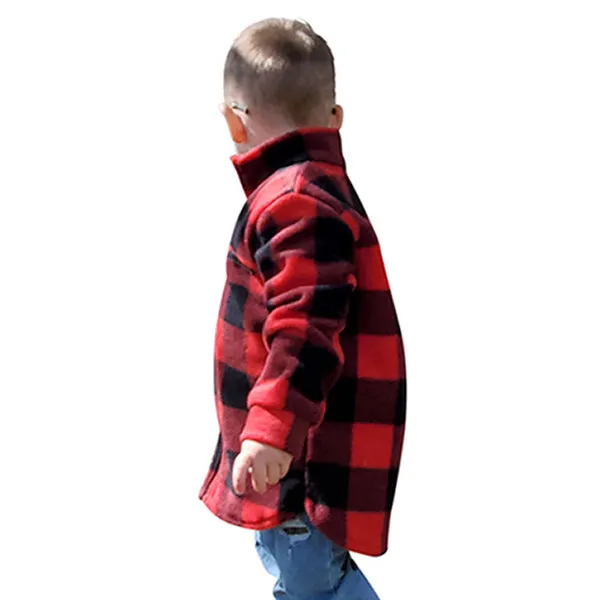 CHILD CAMP JACKET BUFFALO CHECK RED