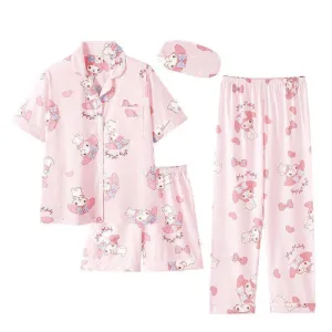 Cinnamoroll, My Melody Pajama Set (3PCs)
