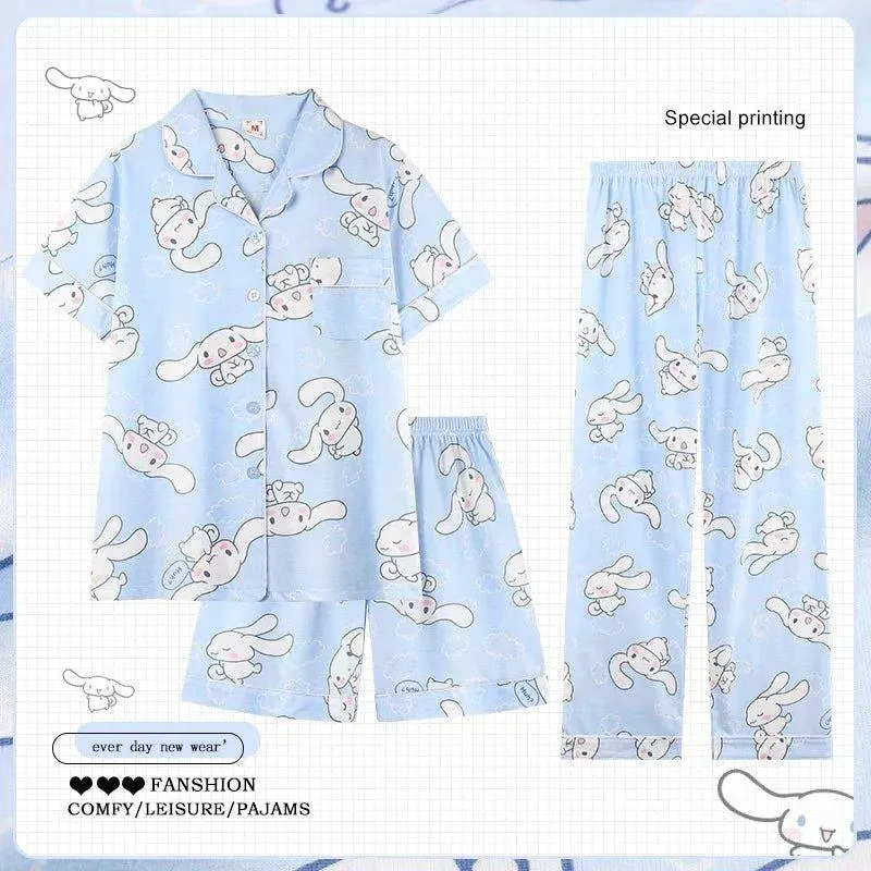 Cinnamoroll, My Melody Pajama Set (3PCs)