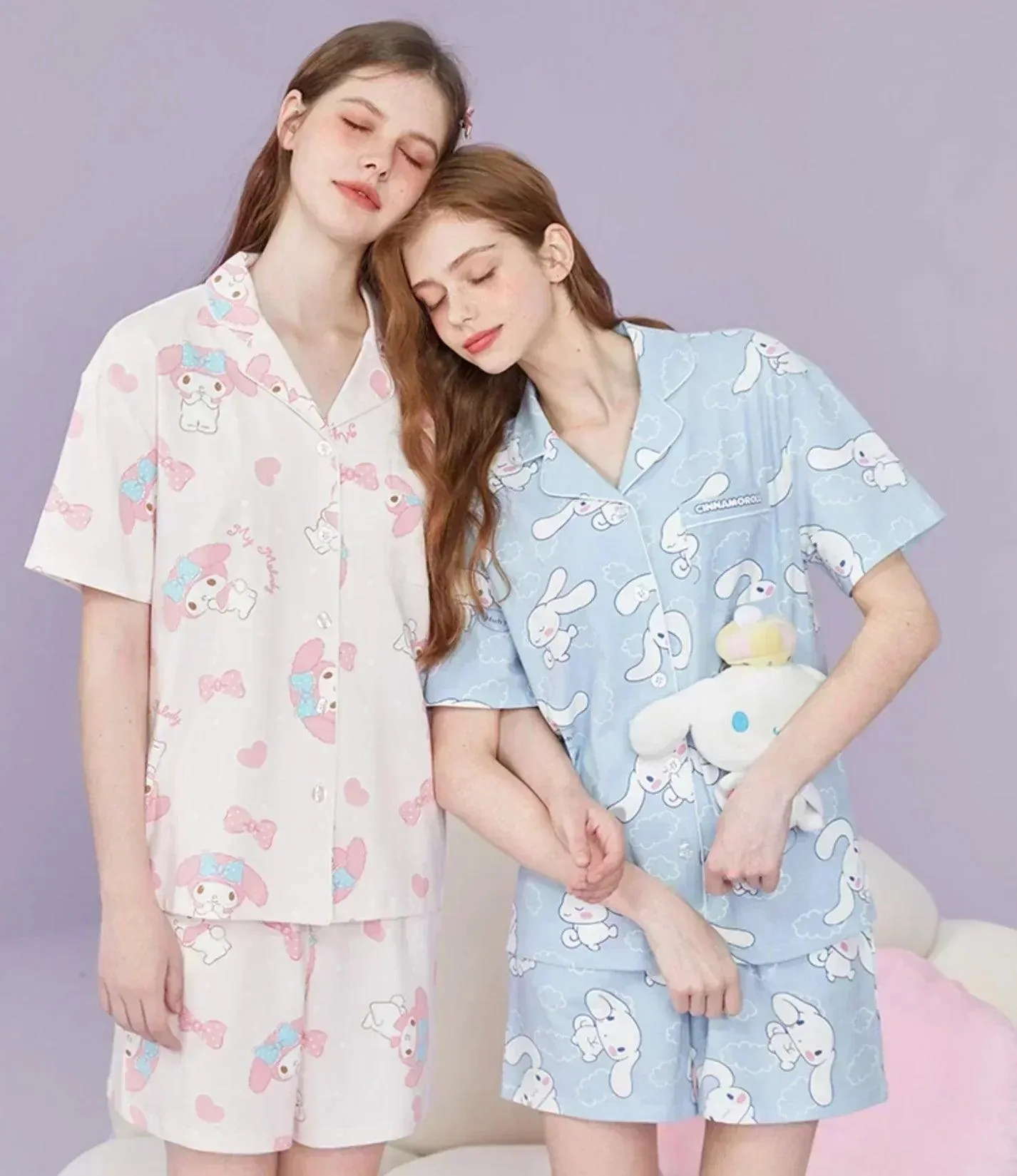 Cinnamoroll, My Melody Pajama Set (3PCs)