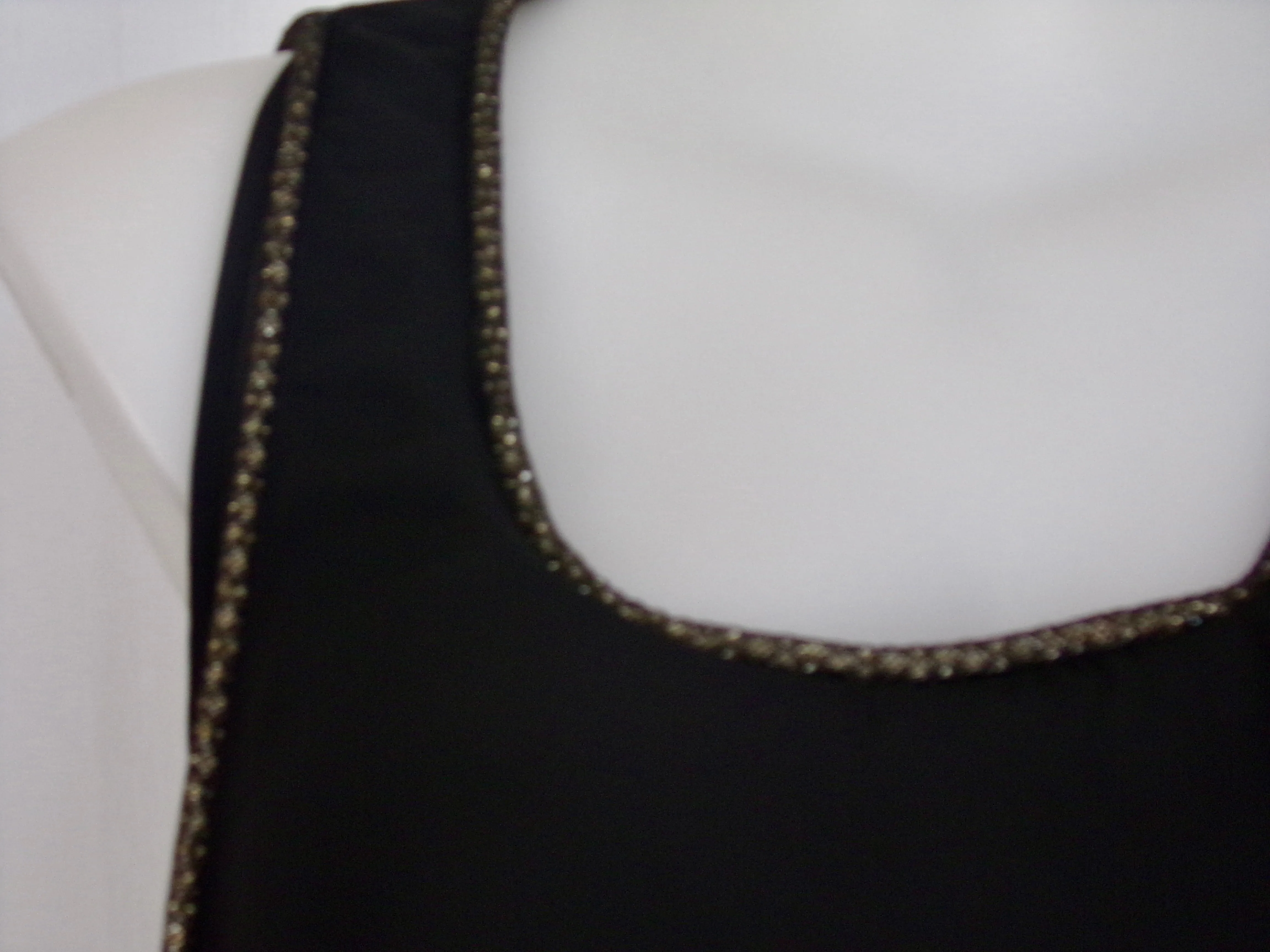 City Chic Black Layered Evening Top Size 16