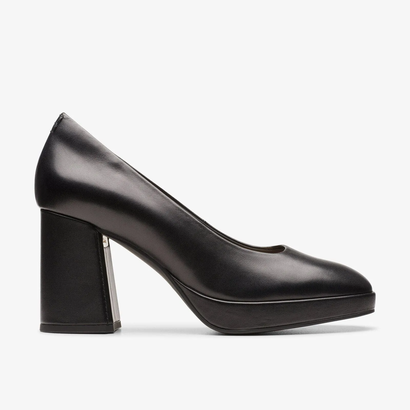 Clarks Women's Zoya85 Court Black Leather 26176363