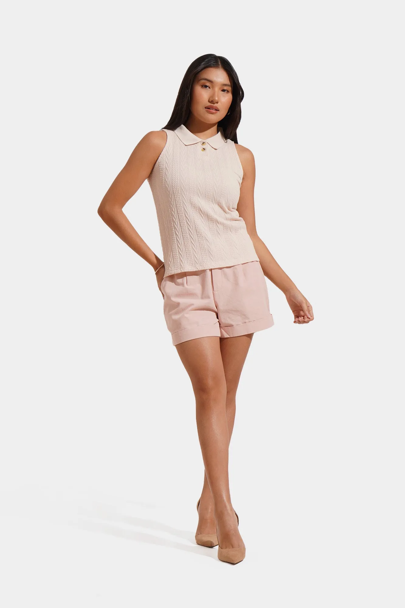 Closet Staples Pleated Cozy Shorts