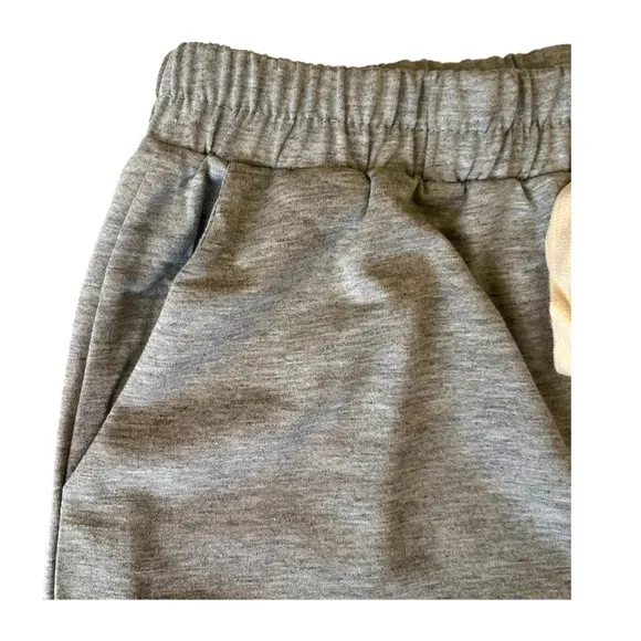 Comfy Round Neck Loungewear Short Set Light Gray