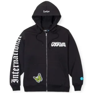 Cookies SF Men Highest of Highs Zip Hoodie With Chenille Applique(Black)