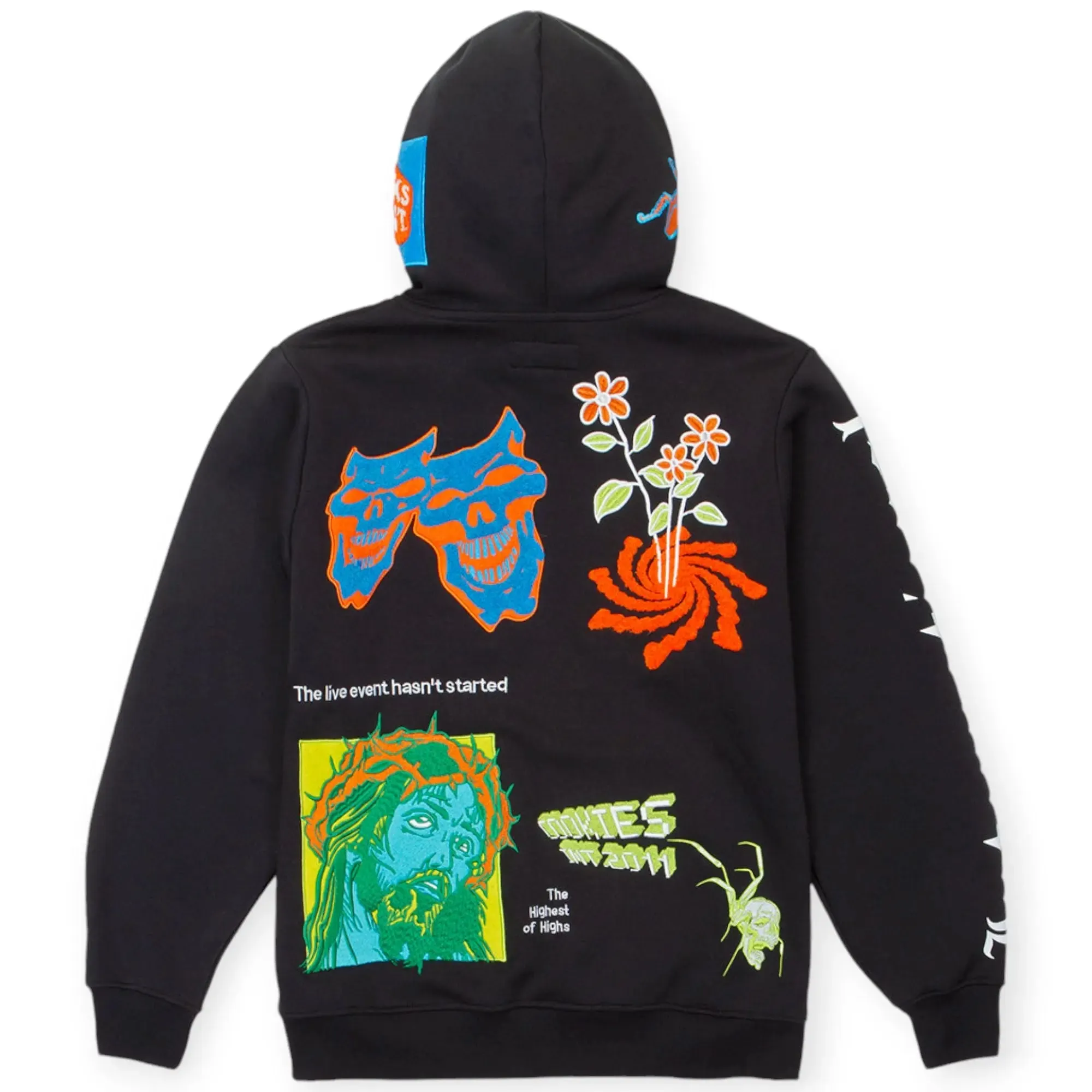 Cookies SF Men Highest of Highs Zip Hoodie With Chenille Applique(Black)