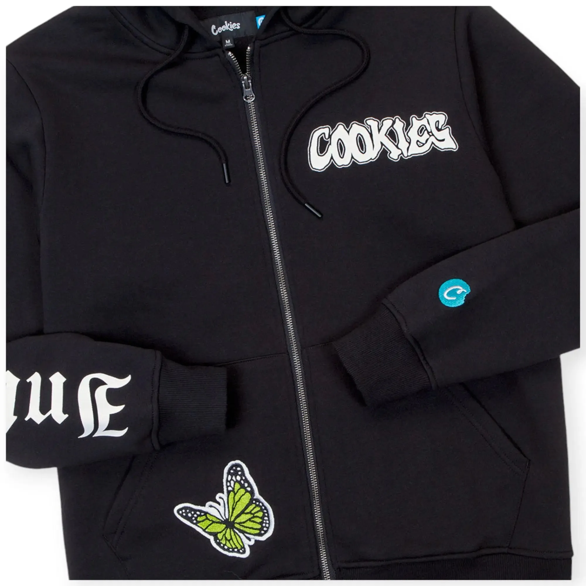 Cookies SF Men Highest of Highs Zip Hoodie With Chenille Applique(Black)