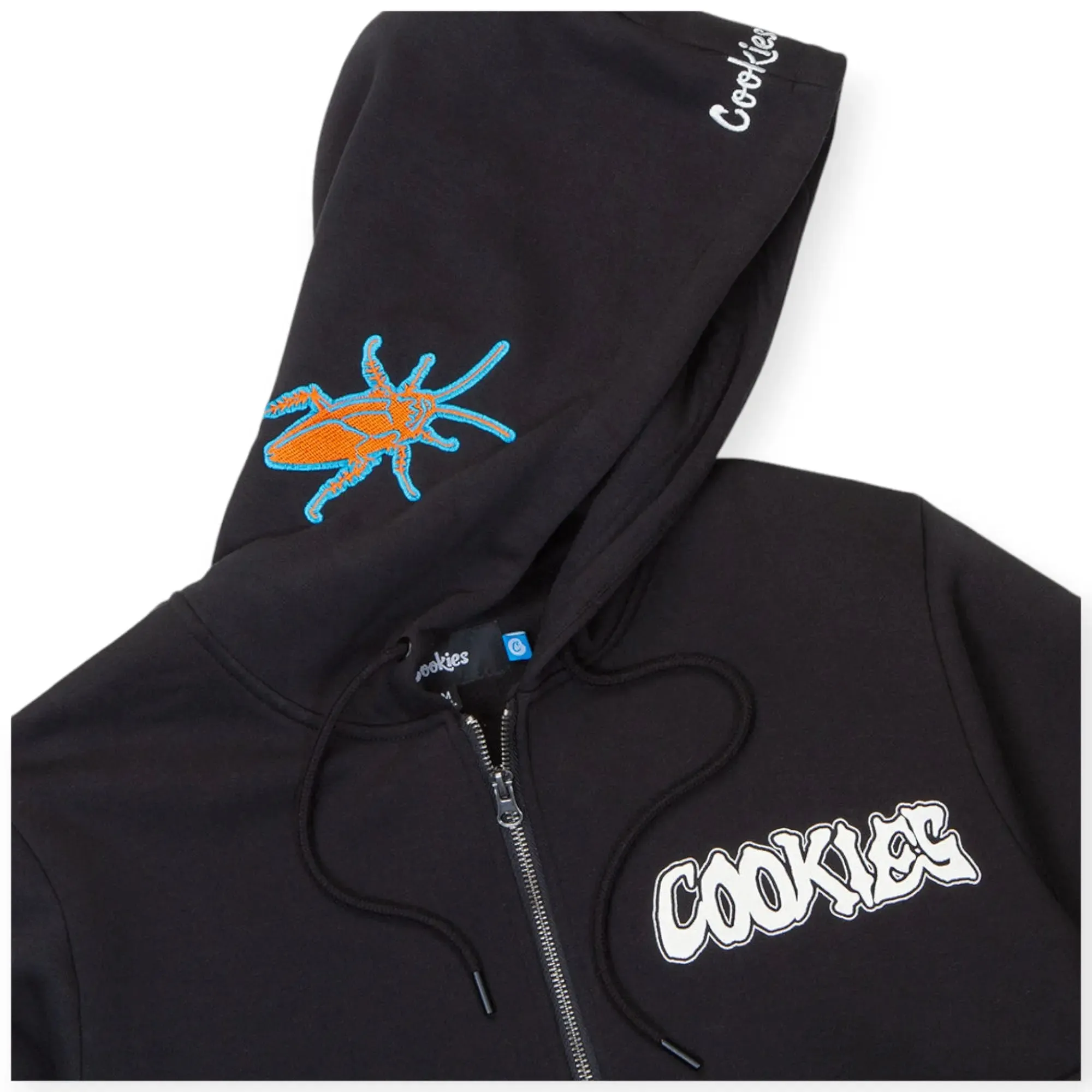 Cookies SF Men Highest of Highs Zip Hoodie With Chenille Applique(Black)