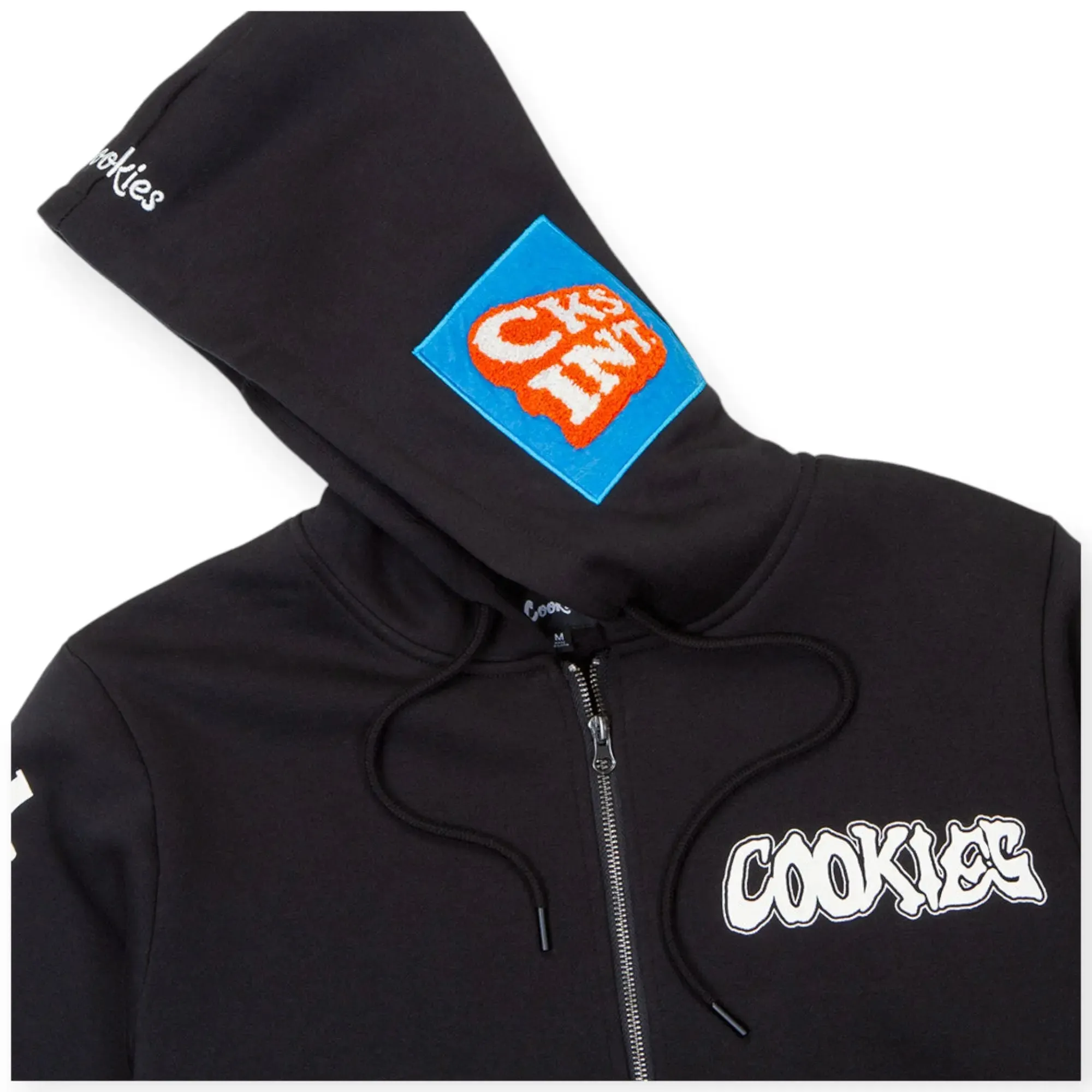 Cookies SF Men Highest of Highs Zip Hoodie With Chenille Applique(Black)