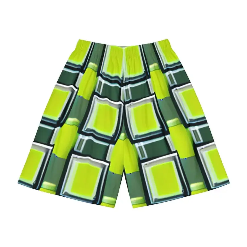 Cool Grey Pattern Mens Sports Shorts for Active Vibe