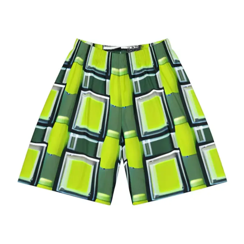Cool Grey Pattern Mens Sports Shorts for Active Vibe