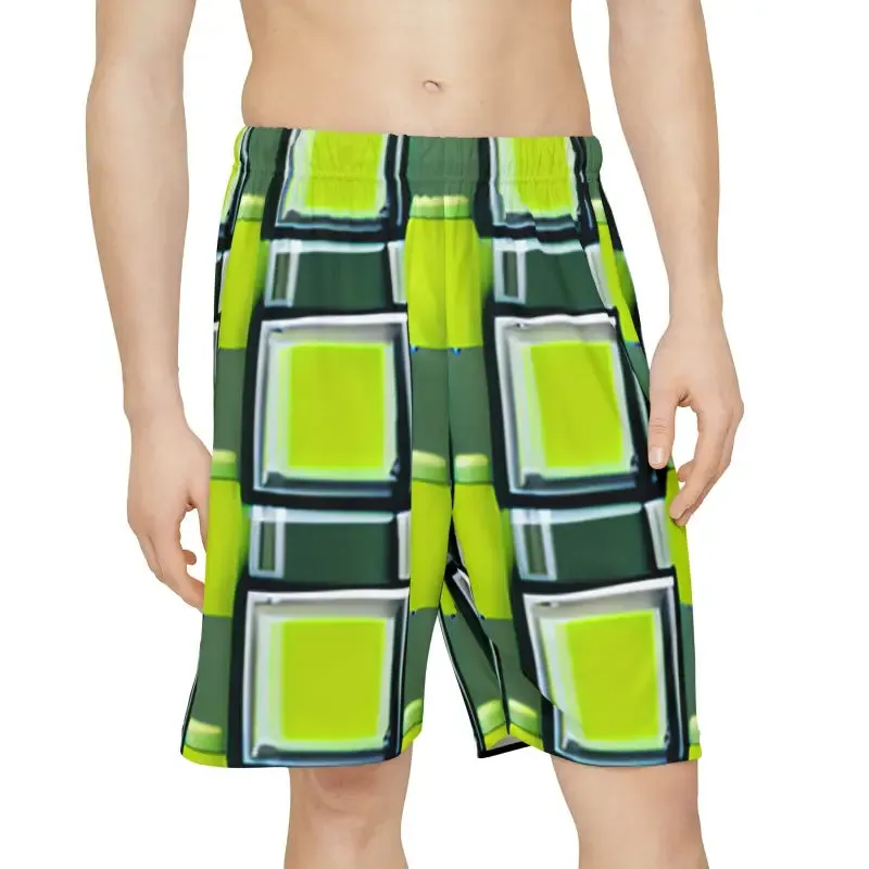 Cool Grey Pattern Mens Sports Shorts for Active Vibe