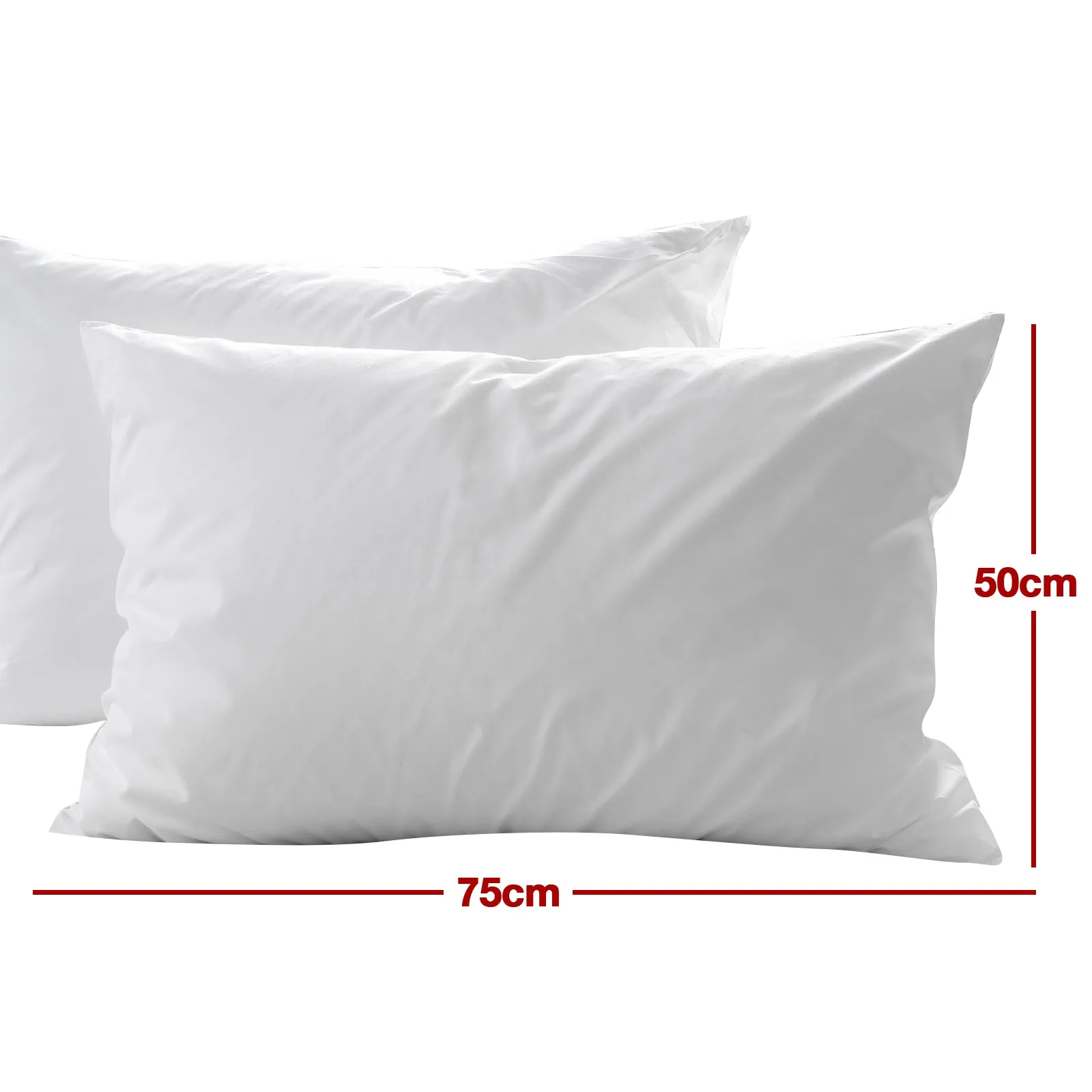 Copy of Casa Decor 50% Duck Feather 50% Down Pillow Cotton Cover 1000GSM Single Pack