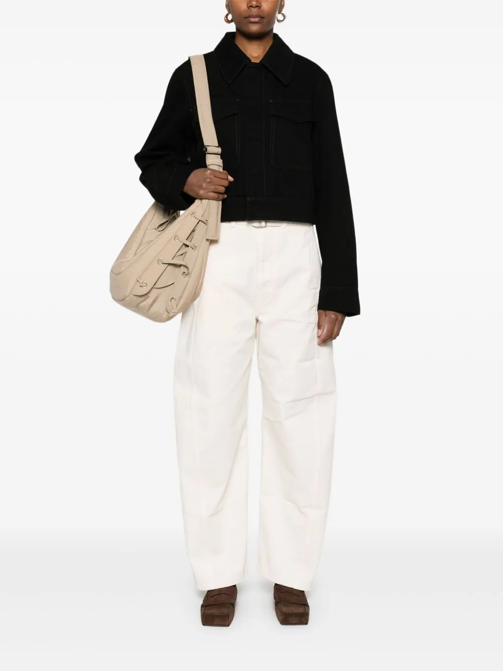 Cotton cropped jacket