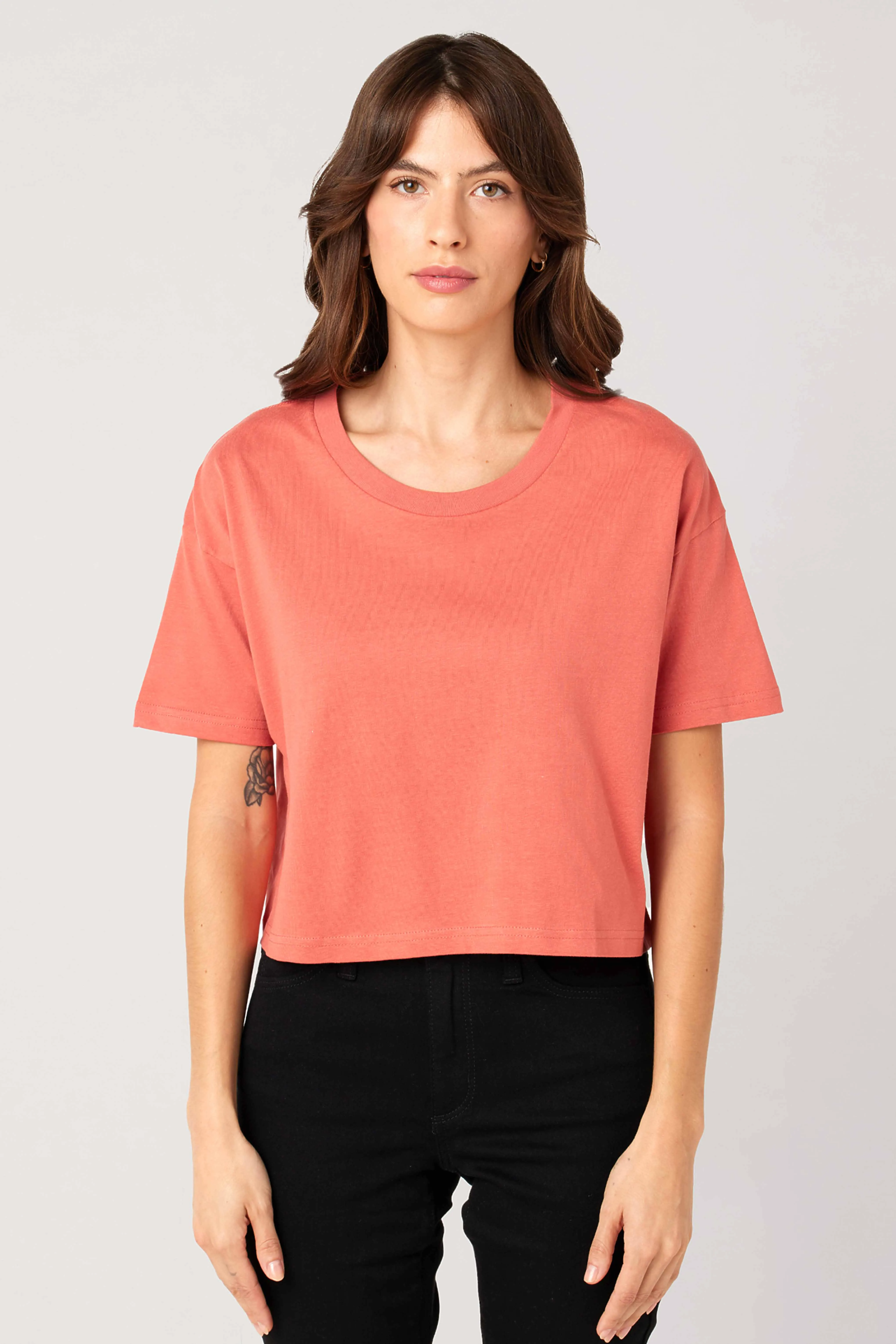 Cotton Heritage Crop Top T-Shirt