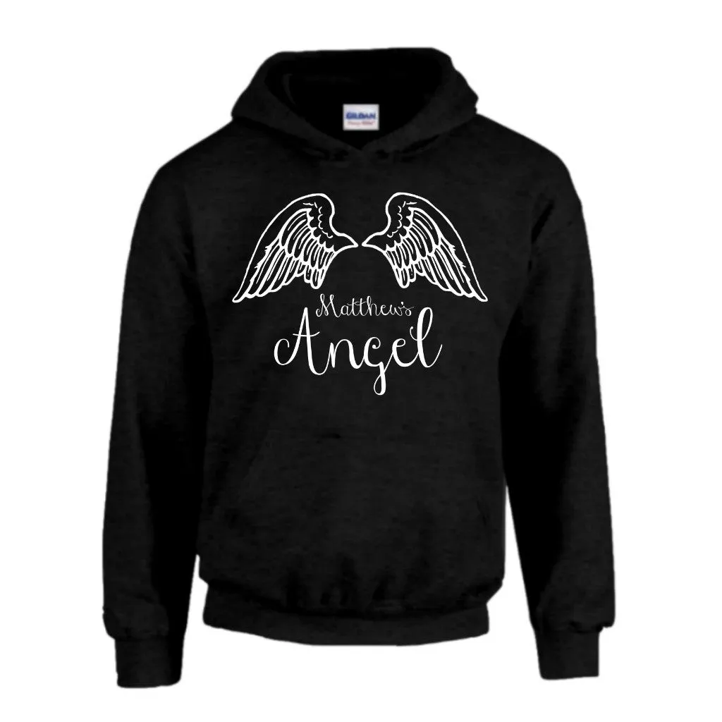 Cowboy & Angel Design Personalized with Your Names Hoodies