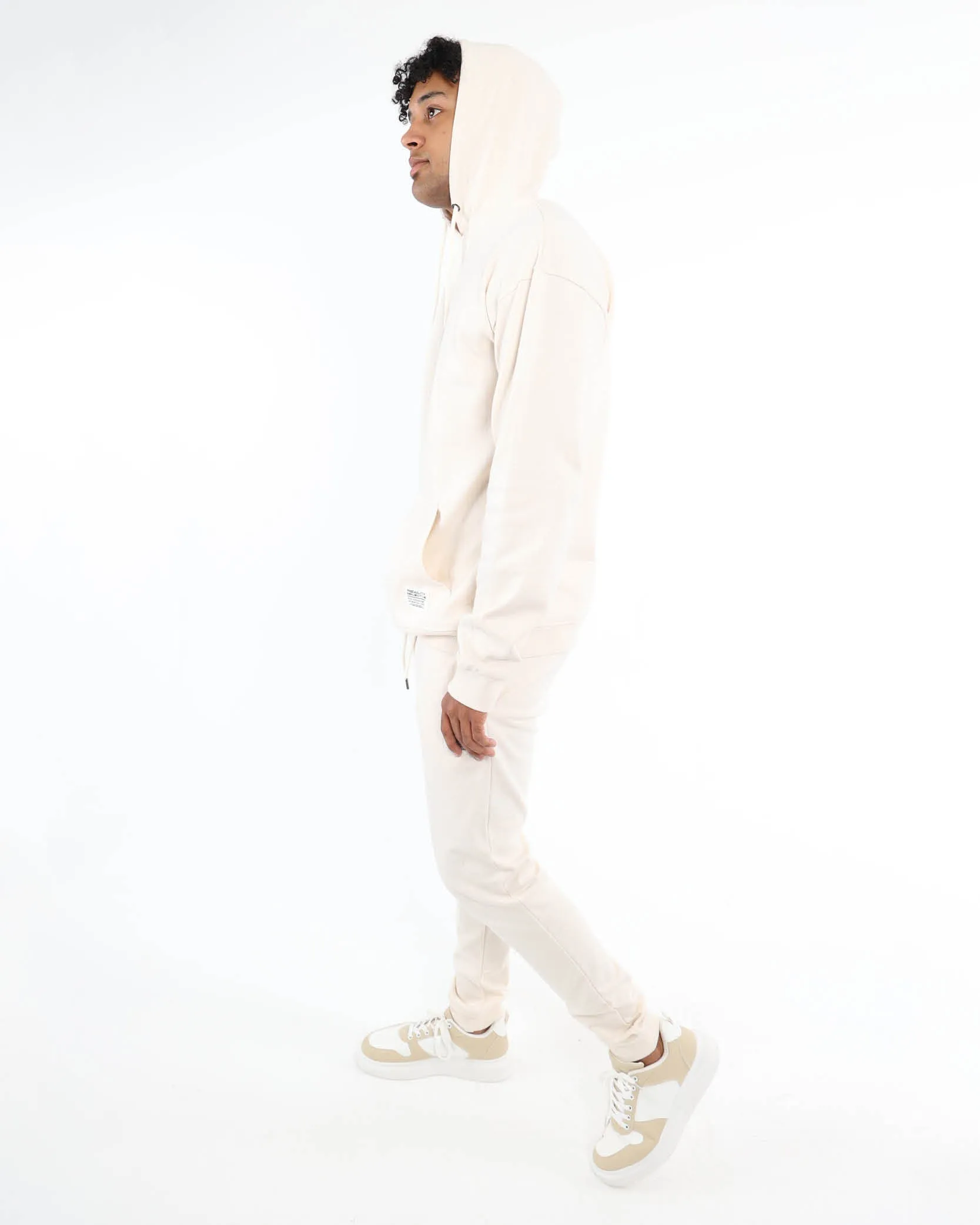 Cream Fleece Active Hoodie