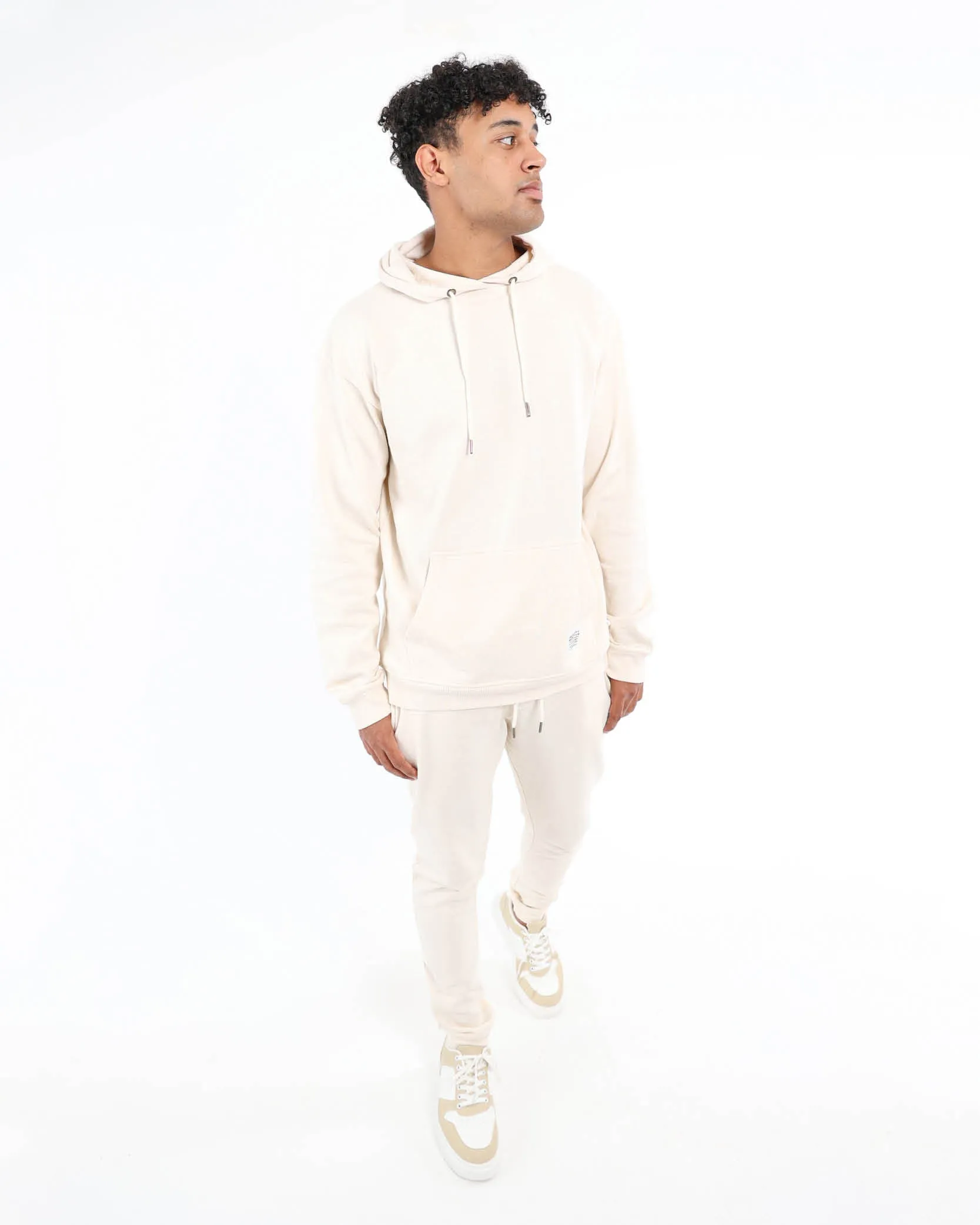 Cream Fleece Active Hoodie