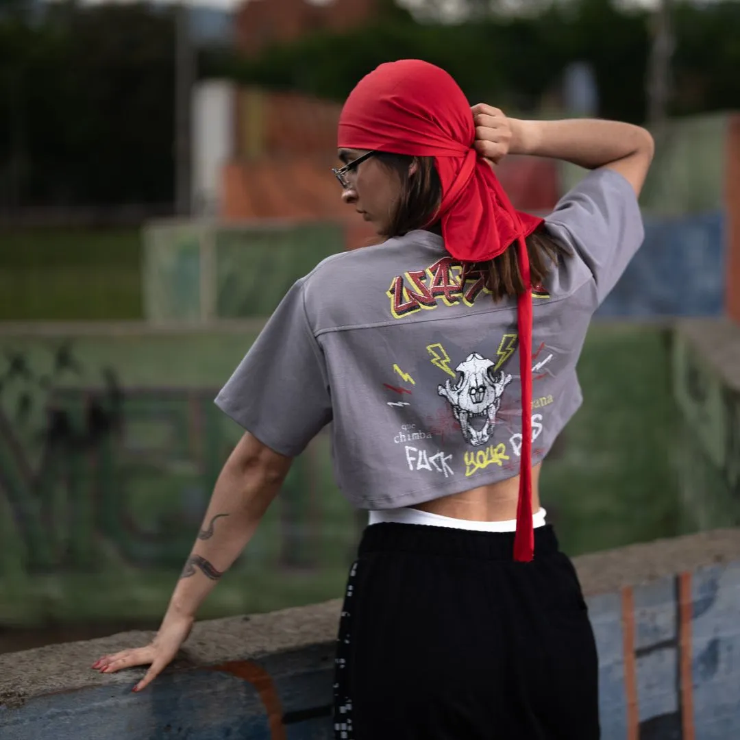 CROP TEE INSIGNIA CALLEJERA - BLACK