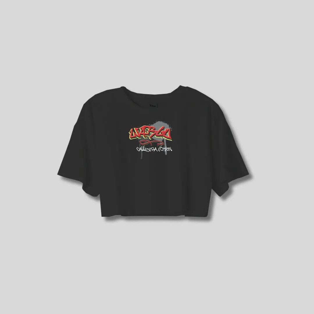 CROP TEE INSIGNIA CALLEJERA - BLACK