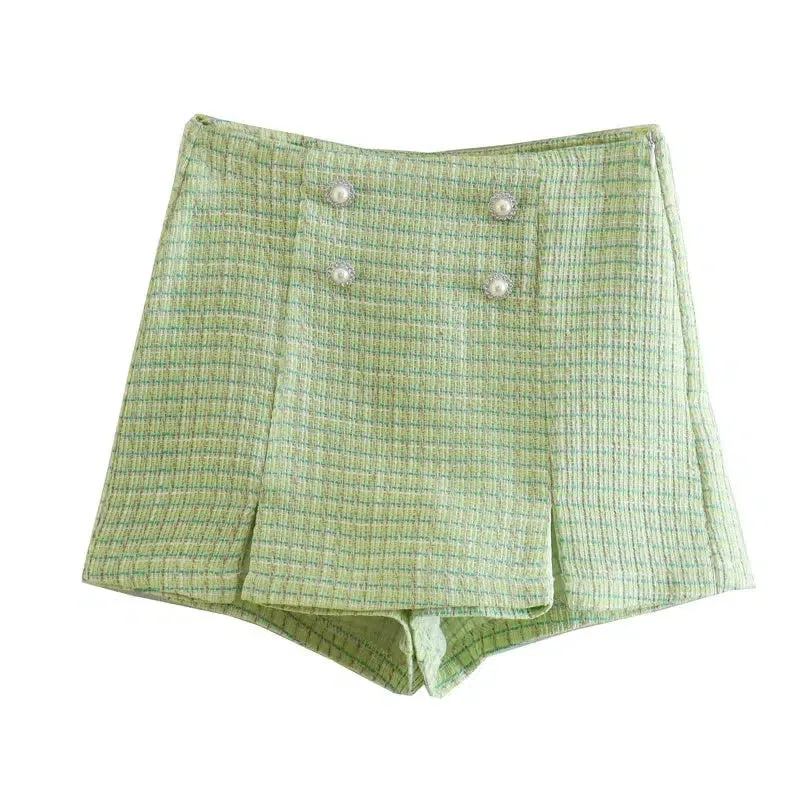 Cropped Blazer High-Waist Shorts Set