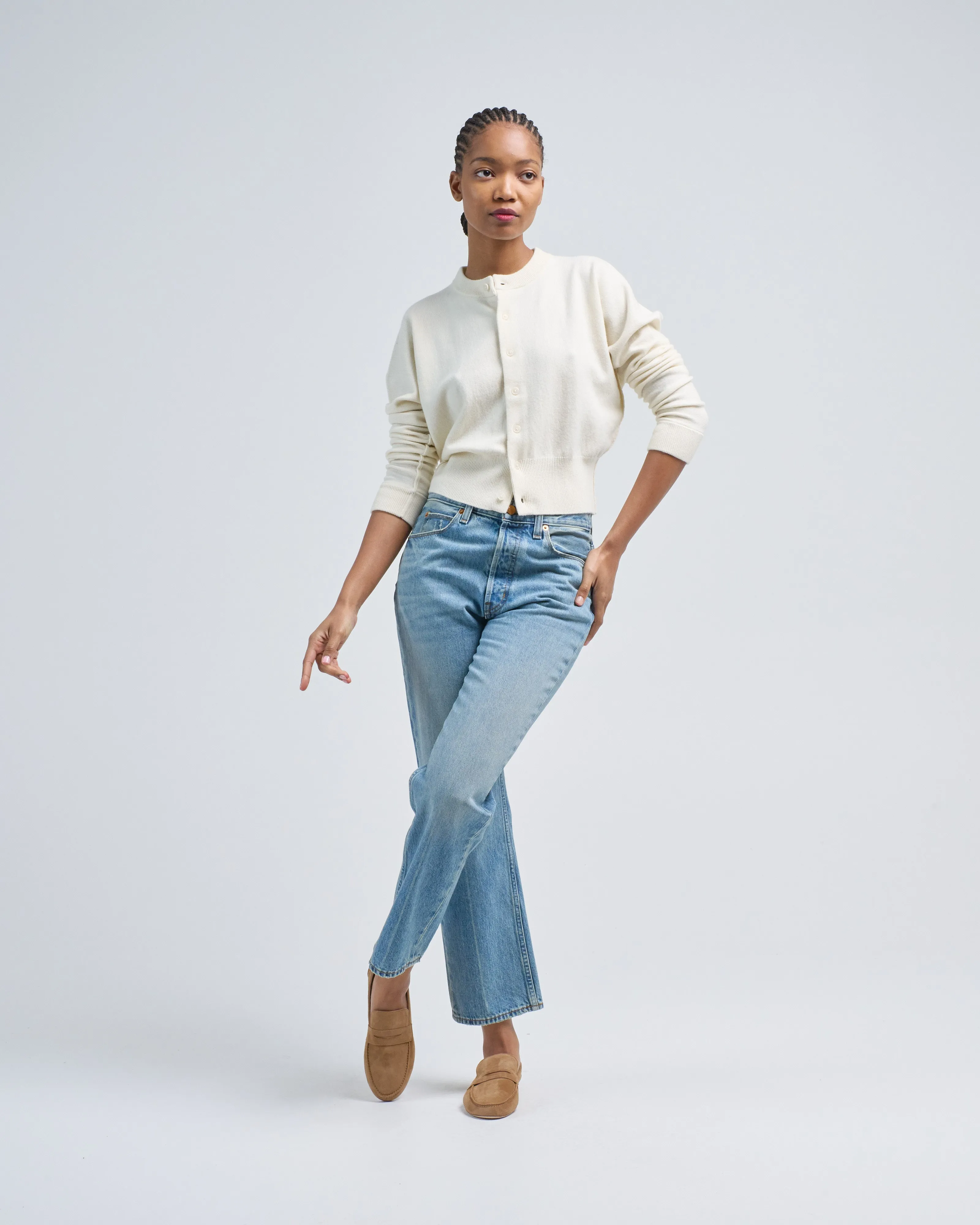 cropped cardigan