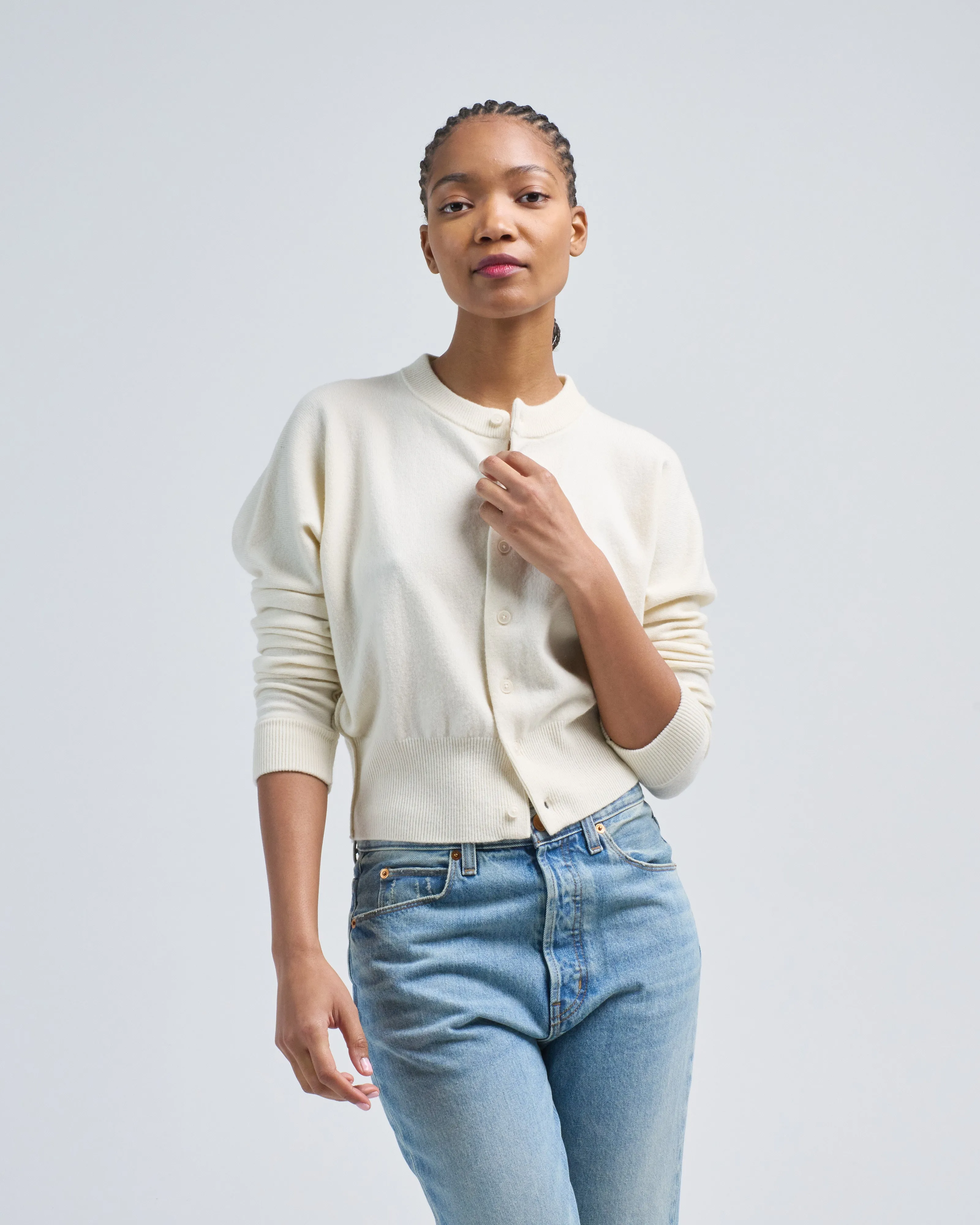 cropped cardigan
