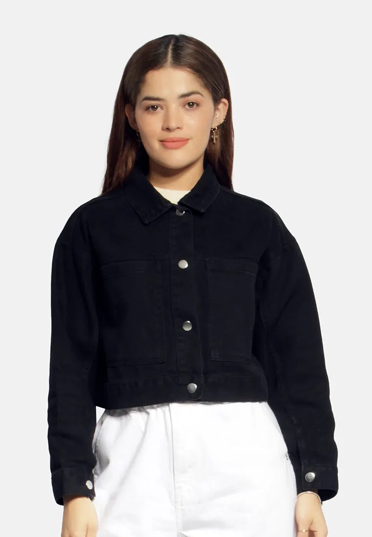 Cropped Denim Jacket