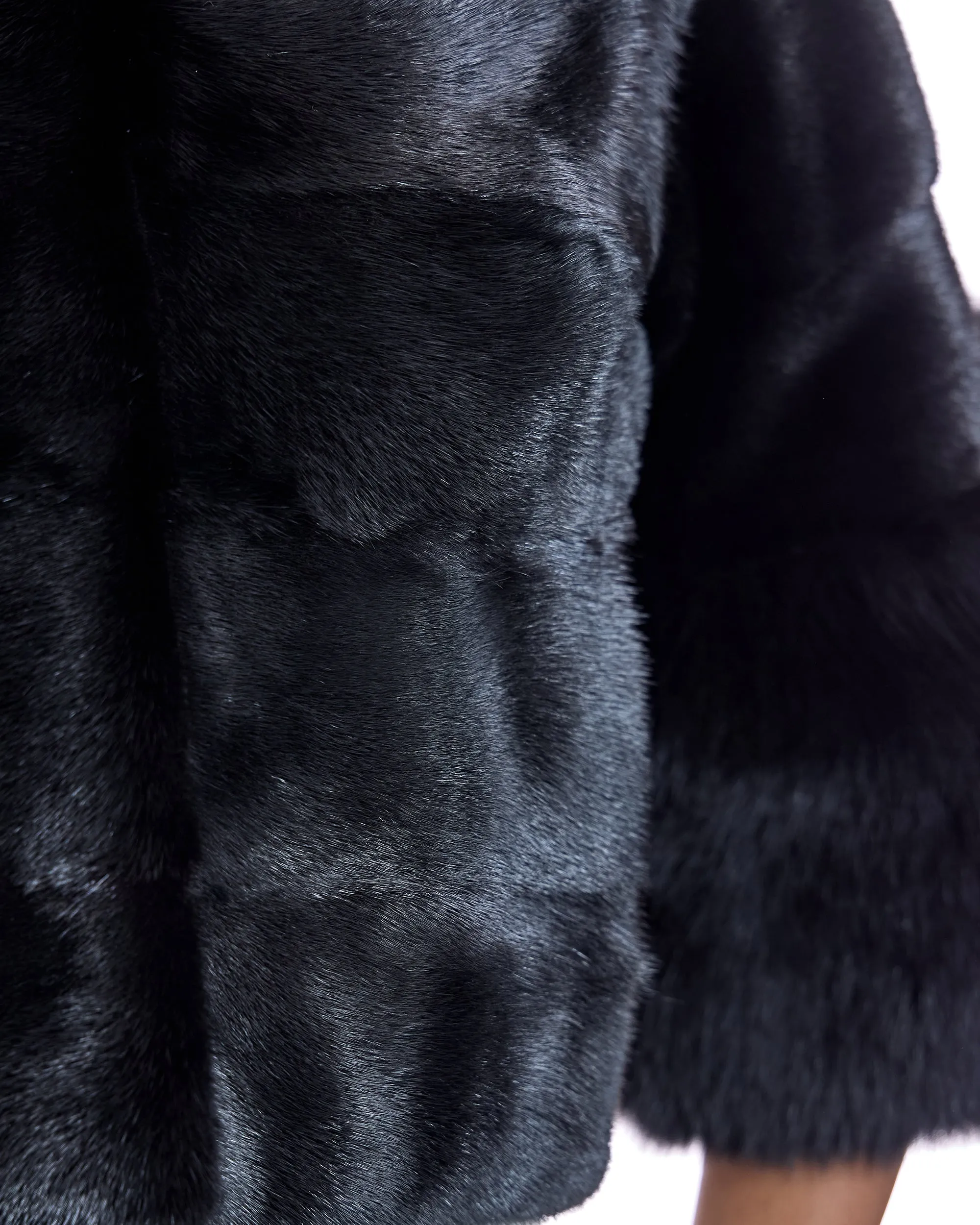Cropped Mink Jacket with Fox Cuffs