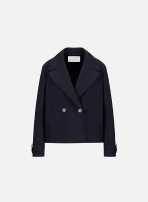 Cropped peacoat scuba