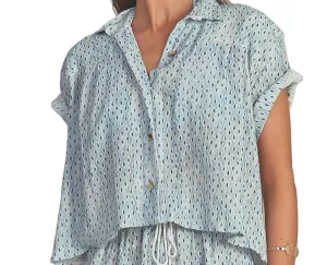 Cropped Shirt-Ruffle Short ::RET