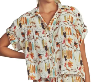 Cropped Shirt-Ruffle Short ::RET
