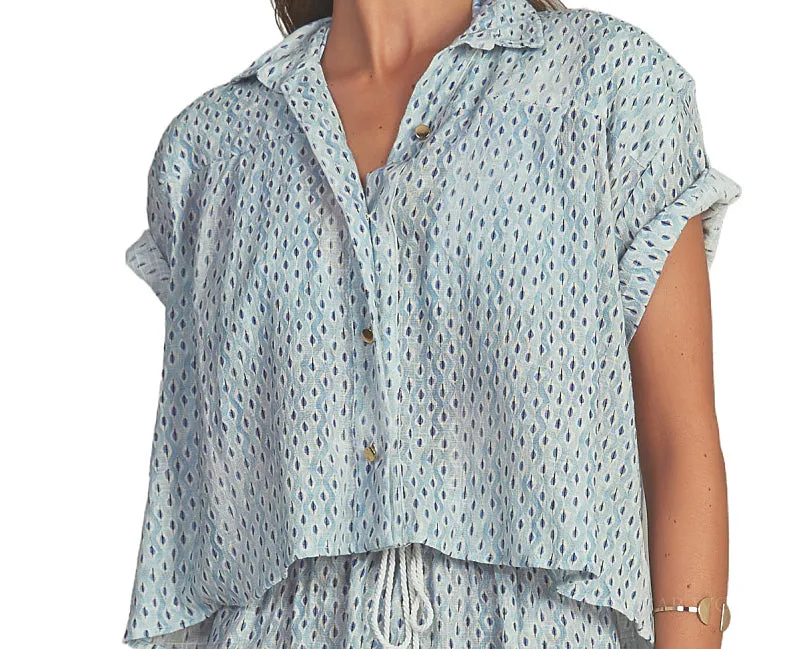 Cropped Shirt-Ruffle Short ::RET